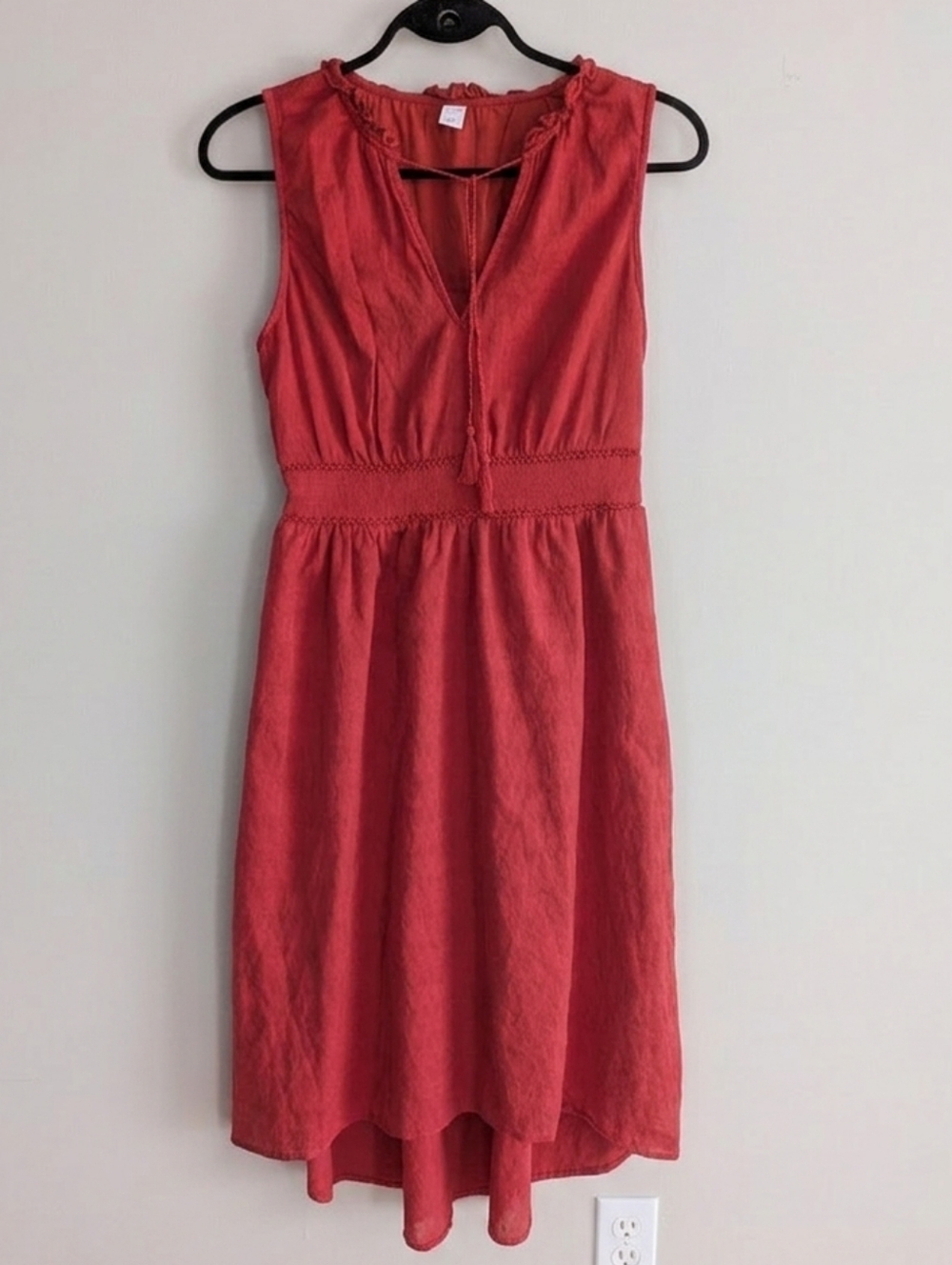 Old Navy Umber Harvest rust red midi dress (Style 480878-01) Size S